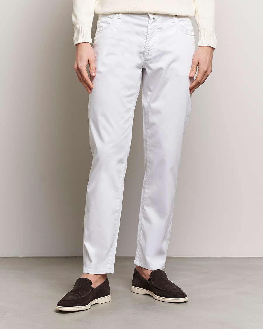 Herren | Treue-Rabatt für Stammkunden | Incotex | 5-Pocket Cotton/Stretch Pants White