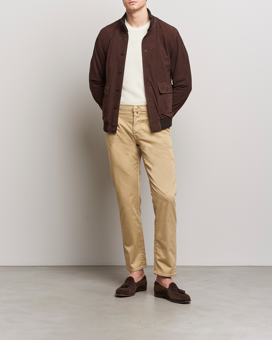 Herren | Hosen | Incotex | 5-Pocket Cotton/Stretch Pants Beige