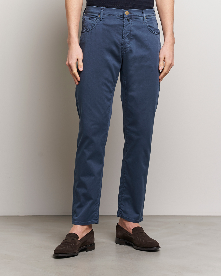 Herren | Italian Department | Incotex | 5-Pocket Cotton/Stretch Pants Navy