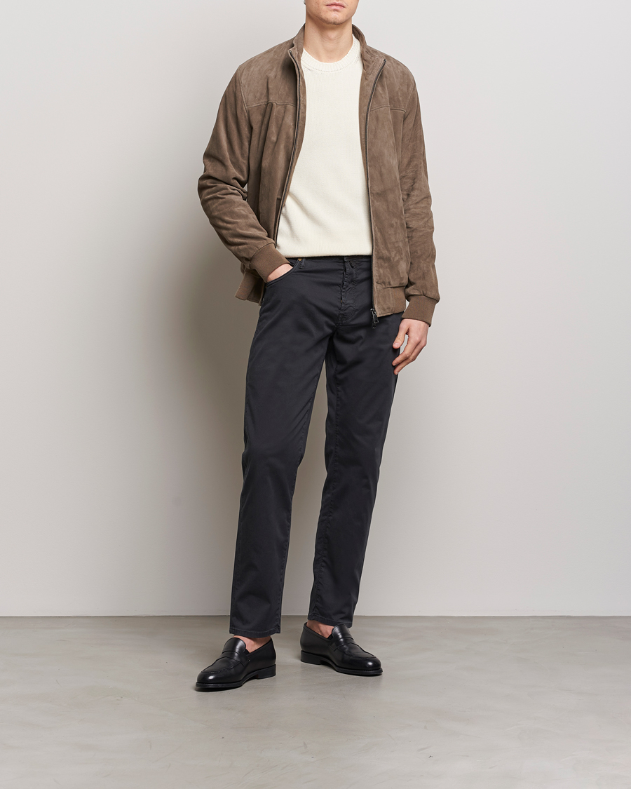 Herren | Hosen | Incotex | 5-Pocket Cotton/Stretch Pants Black