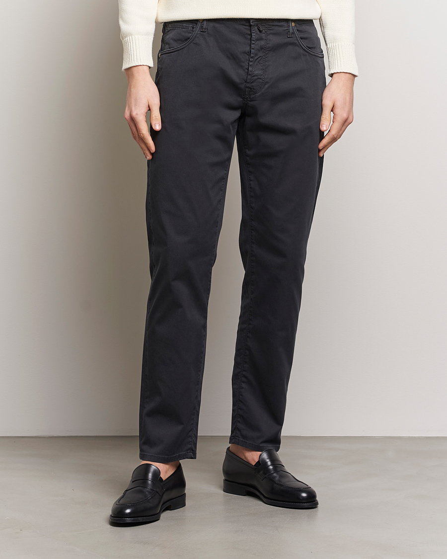 Herren | Kleidung | Incotex | 5-Pocket Cotton/Stretch Pants Black
