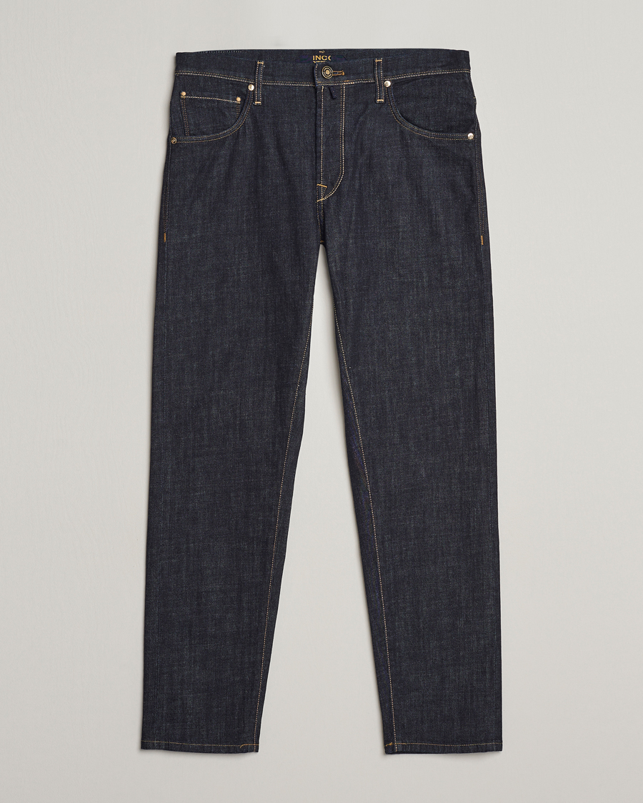 Herren | Jeans | Incotex | 5-Pocket Stretch Denim Dark Blue