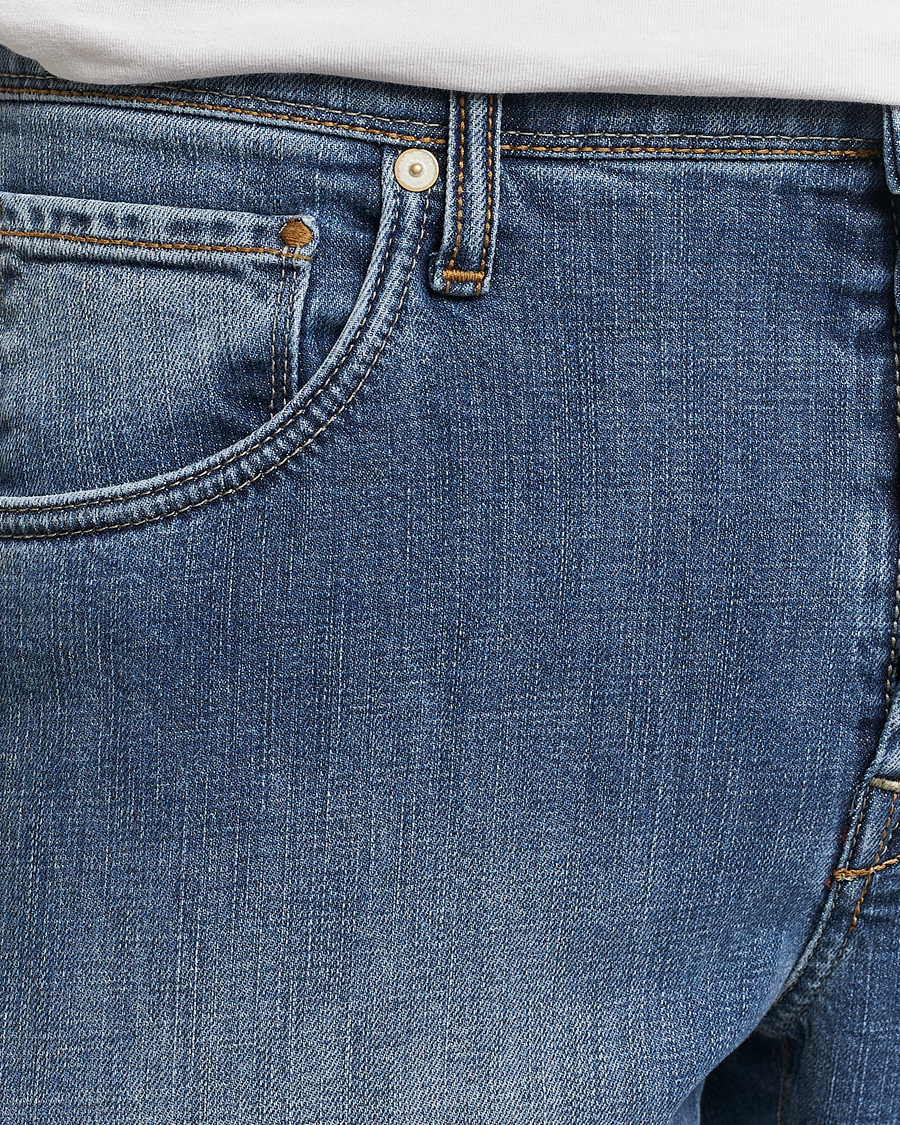 Herren | Jeans | Incotex | 5-Pocket Stretch Denim Medium Blue