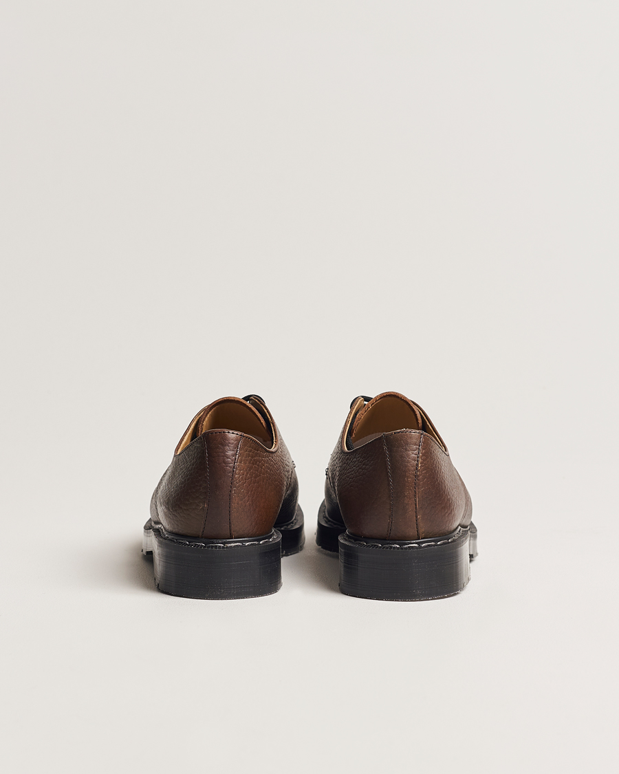 Herren | Derby | Solovair | 3 Eye Gibson Shoe Brown Grain
