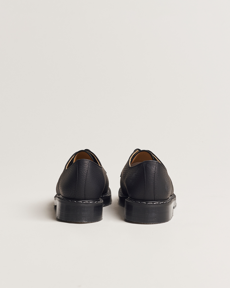 Solovair 3 Eye Gibson Shoe Black Grain