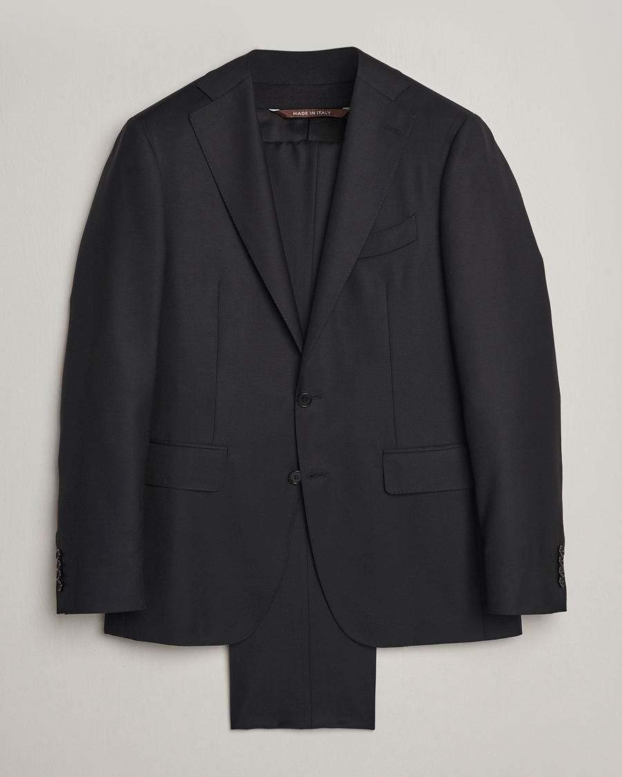 Herren | Anzüge | Canali | Capri Super 130s Wool Suit Black