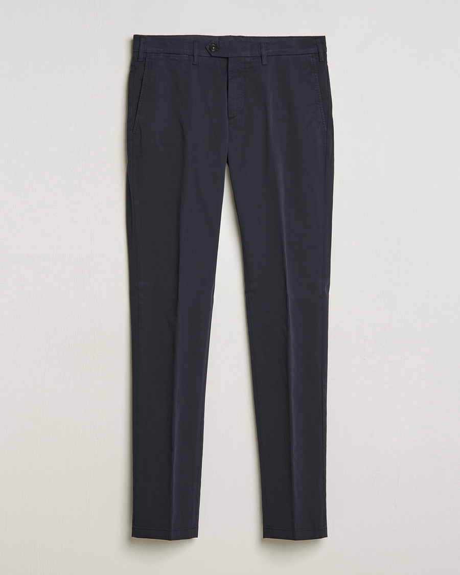 Herren | Hosen | Canali | Cotton Stretch Chinos Navy