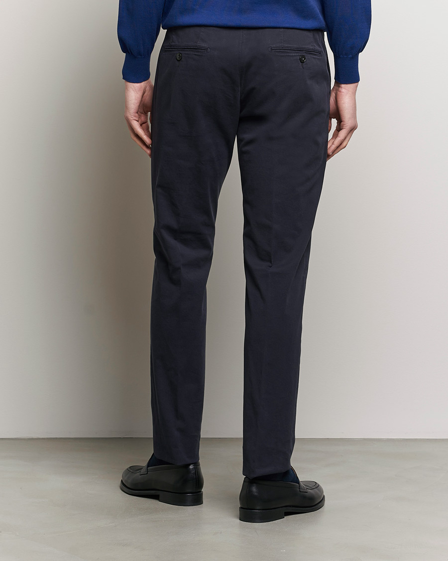 Herren | Hosen | Canali | Cotton Stretch Chinos Navy