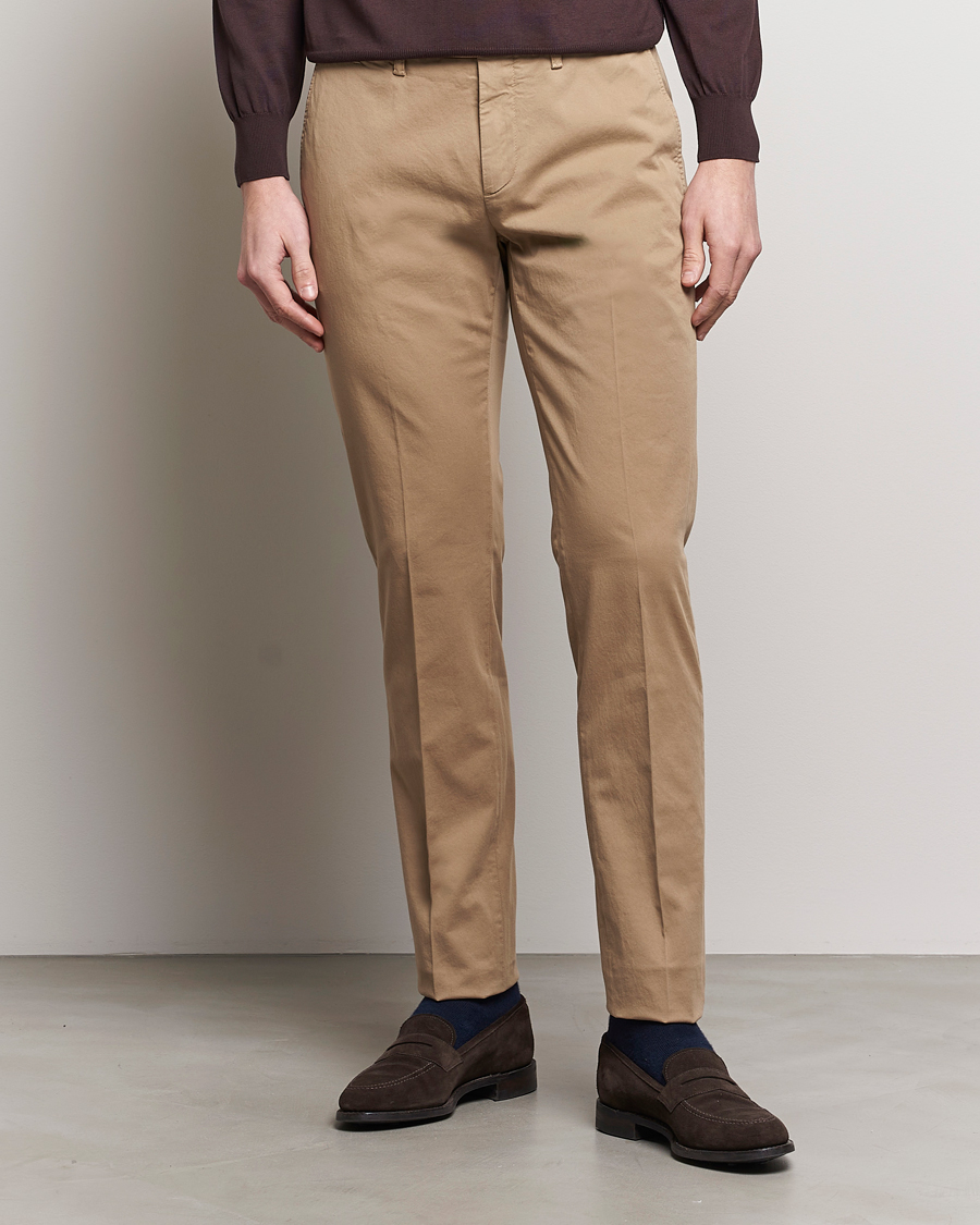 Herren | Kleidung | Canali | Cotton Stretch Chinos Beige