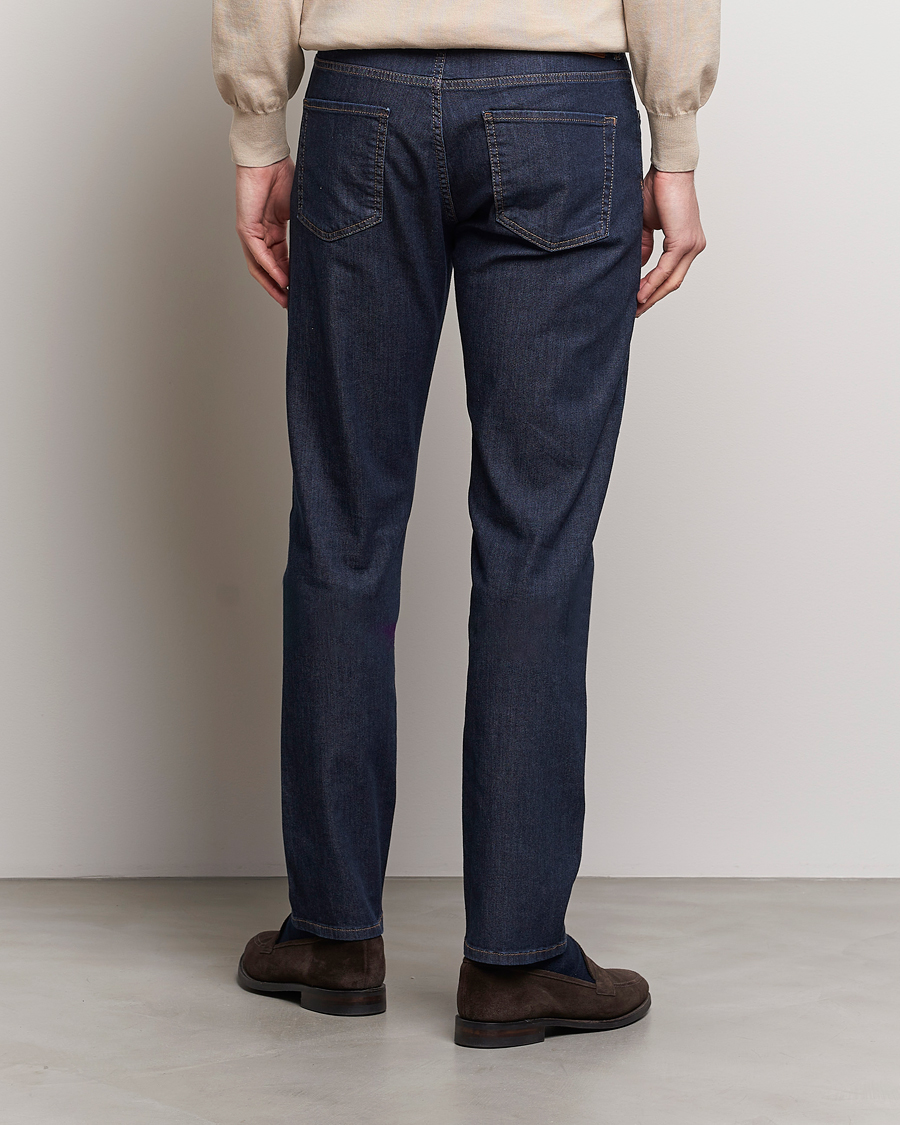 Herren | Jeans | Canali | Slim Fit 5-Pocket Jeans Dark Indigo