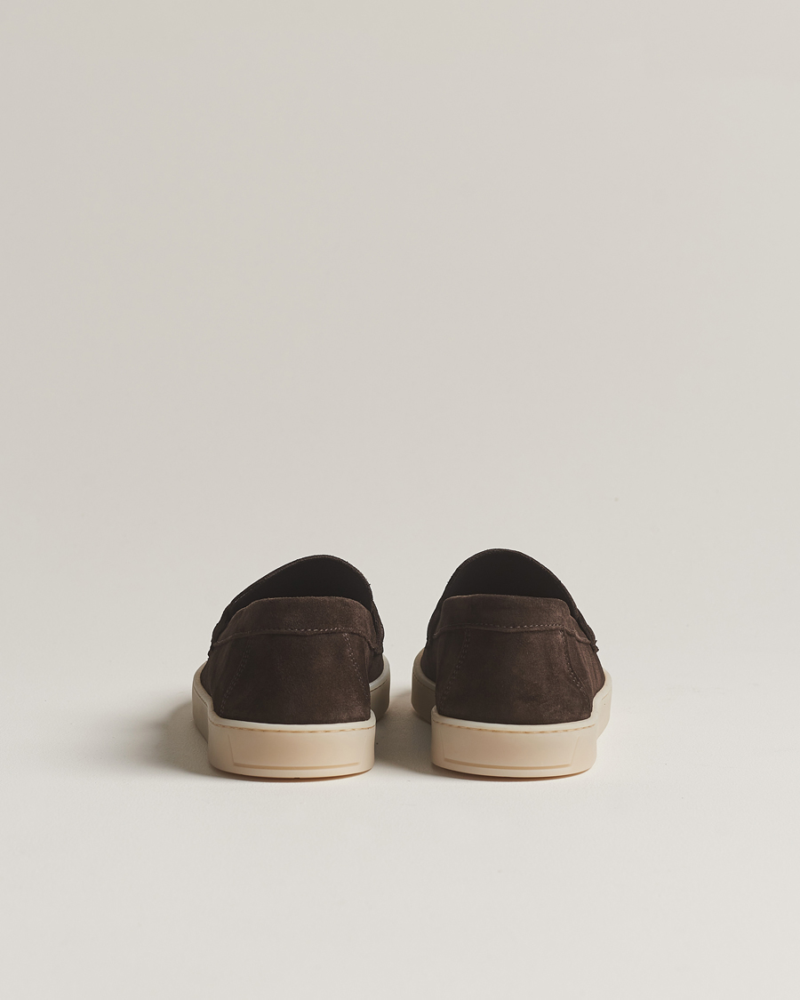 Herren | Canali Summer Loafers Dark Brown Suede | Canali | Summer Loafers Dark Brown Suede