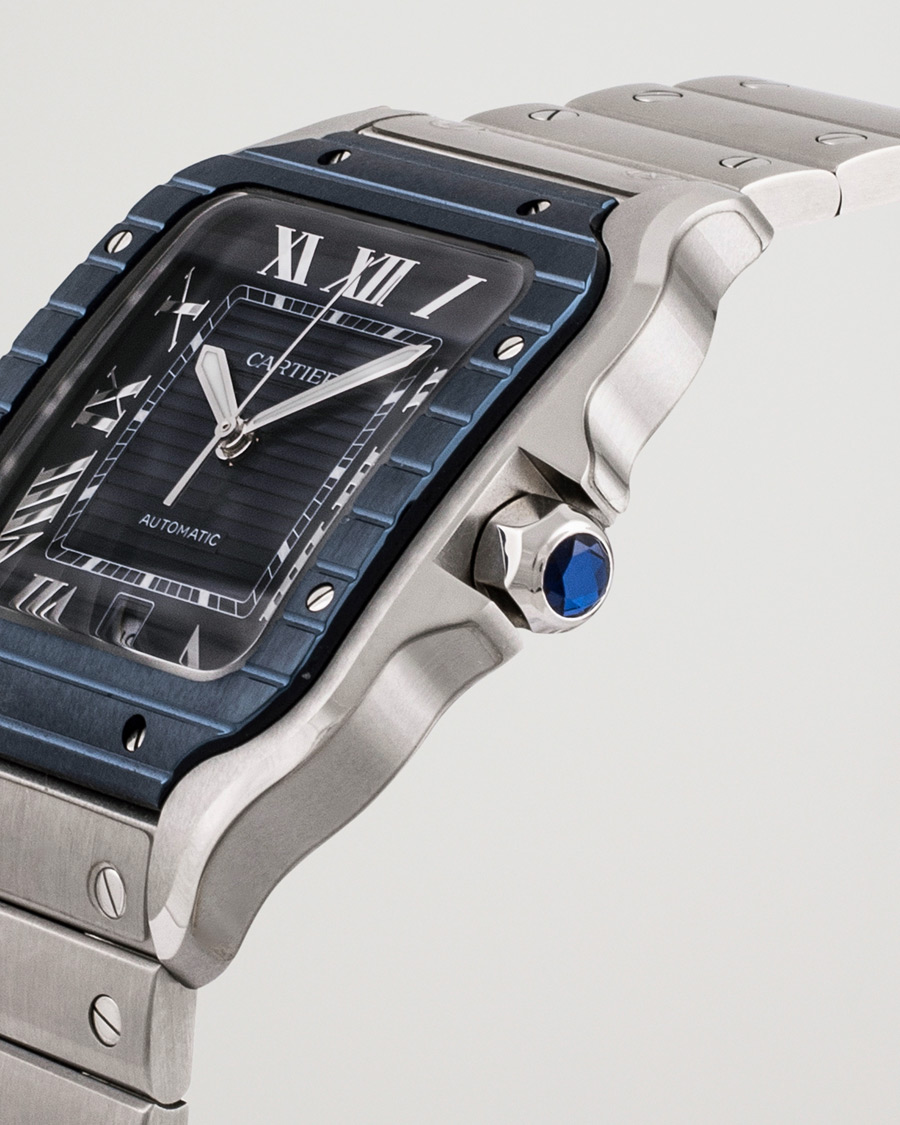 Herren | Cartier Pre-Owned Santos De Cartier Steel WSSA0048 Silver | Cartier Pre-Owned | Santos De Cartier Steel WSSA0048 Silver