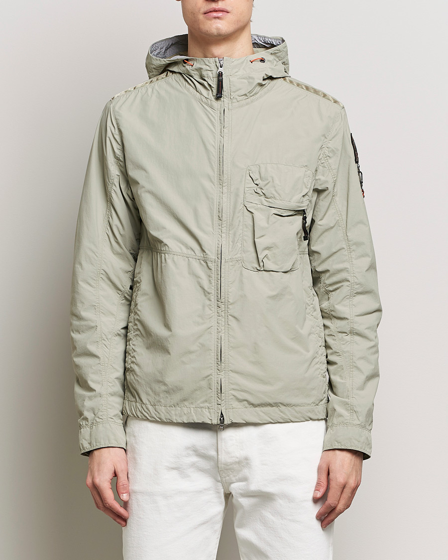 Herr | Kläder | Parajumpers | Nigel Vintage Nylon Hooded Jacket Sage