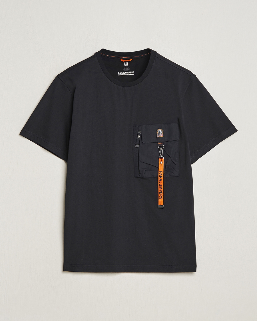 Herren | T-Shirts | Parajumpers | Mojave Pocket Crew Neck T-Shirt Black