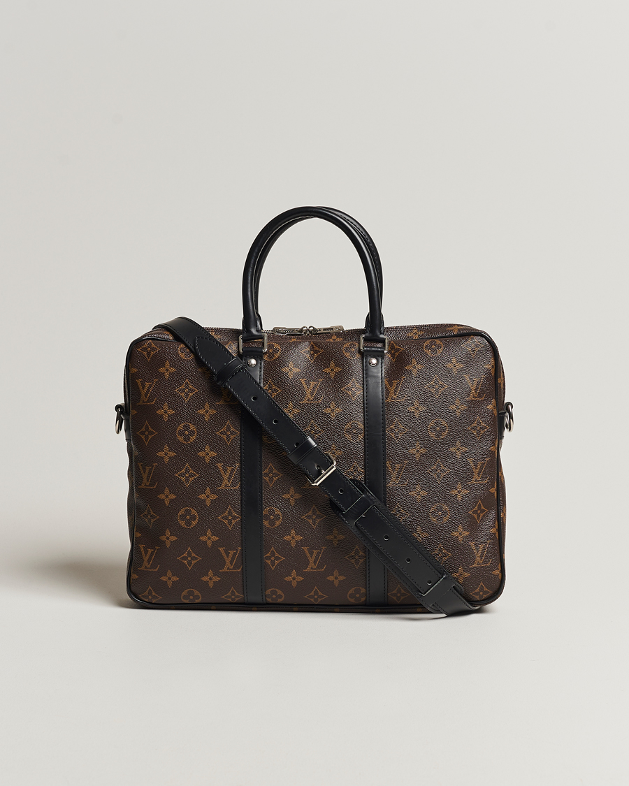 Herren | Louis Vuitton Pre-Owned Porte-Documents Voyage Briefcase Monogram Macassar | Louis Vuitton Pre-Owned | Porte-Documents Voyage Briefcase Monogram Macassar