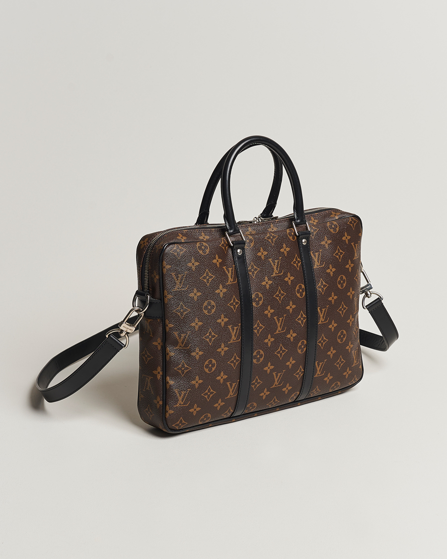 Herren | Louis Vuitton Pre-Owned Porte-Documents Voyage Briefcase Monogram Macassar | Louis Vuitton Pre-Owned | Porte-Documents Voyage Briefcase Monogram Macassar