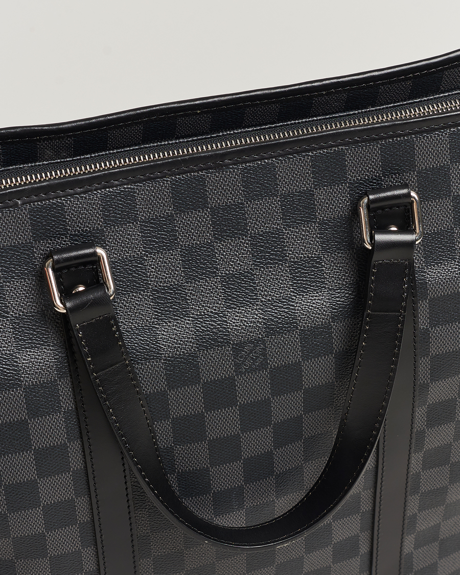 Herren | Louis Vuitton Pre-Owned Tadao Tote Bag Damier Graphite | Louis Vuitton Pre-Owned | Tadao Tote Bag Damier Graphite