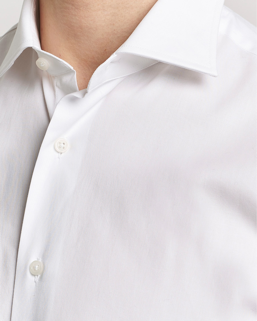 Herren | Hemden | Grigio | Cotton Twill Dress Shirt White