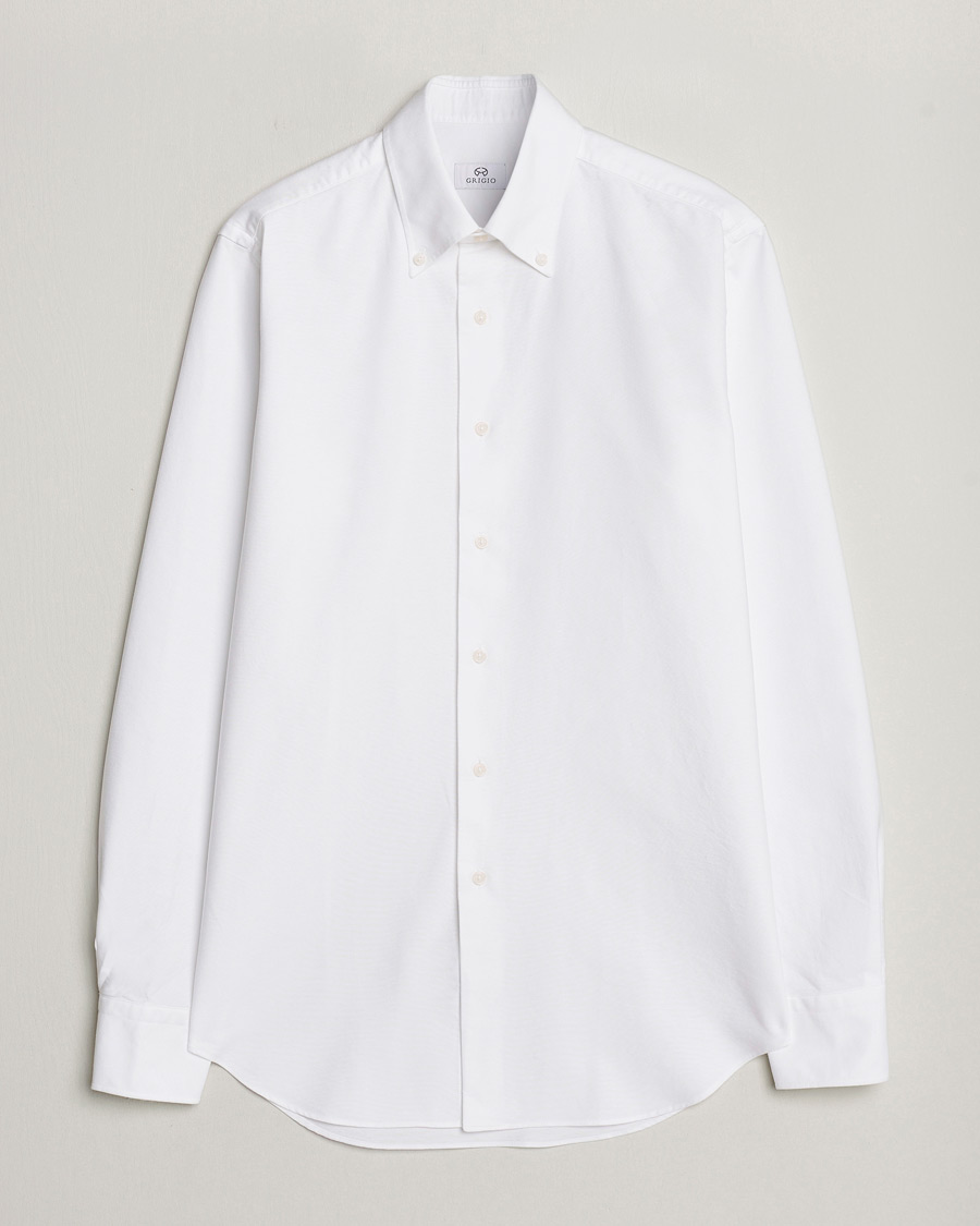 Herren | Hemden | Grigio | Oxford Button Down Shirt White