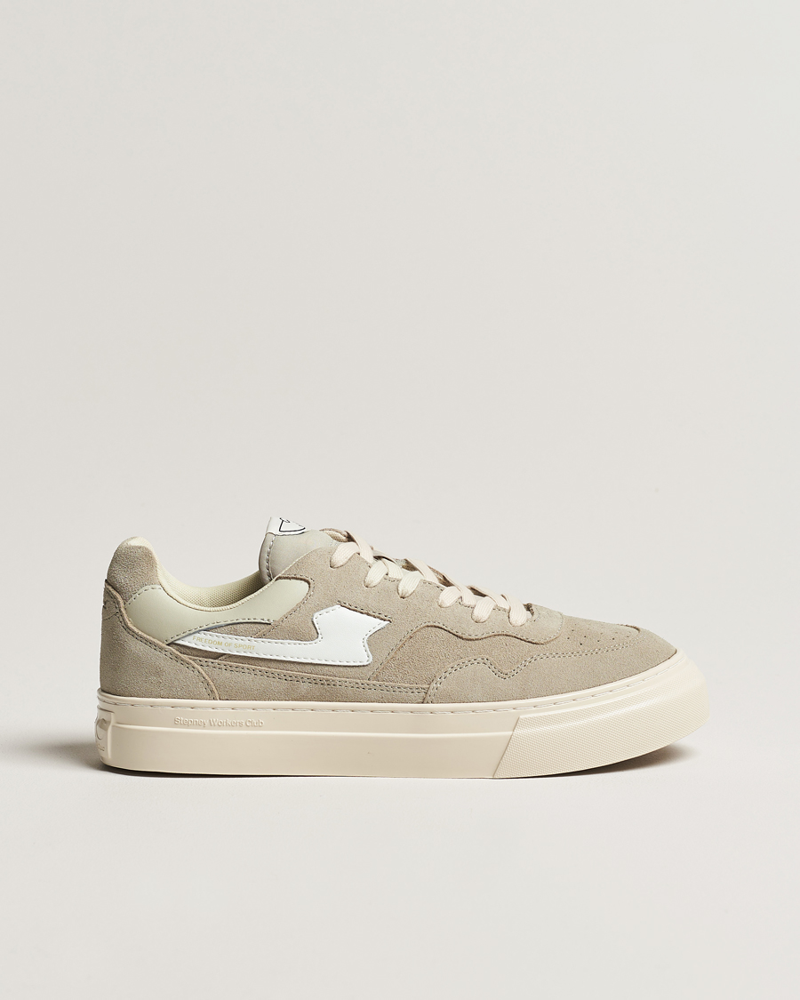 Herren | Stepney Workers Club Pearl S-Strike Suede Sneaker Lt Grey/White | Stepney Workers Club | Pearl S-Strike Suede Sneaker Lt Grey/White