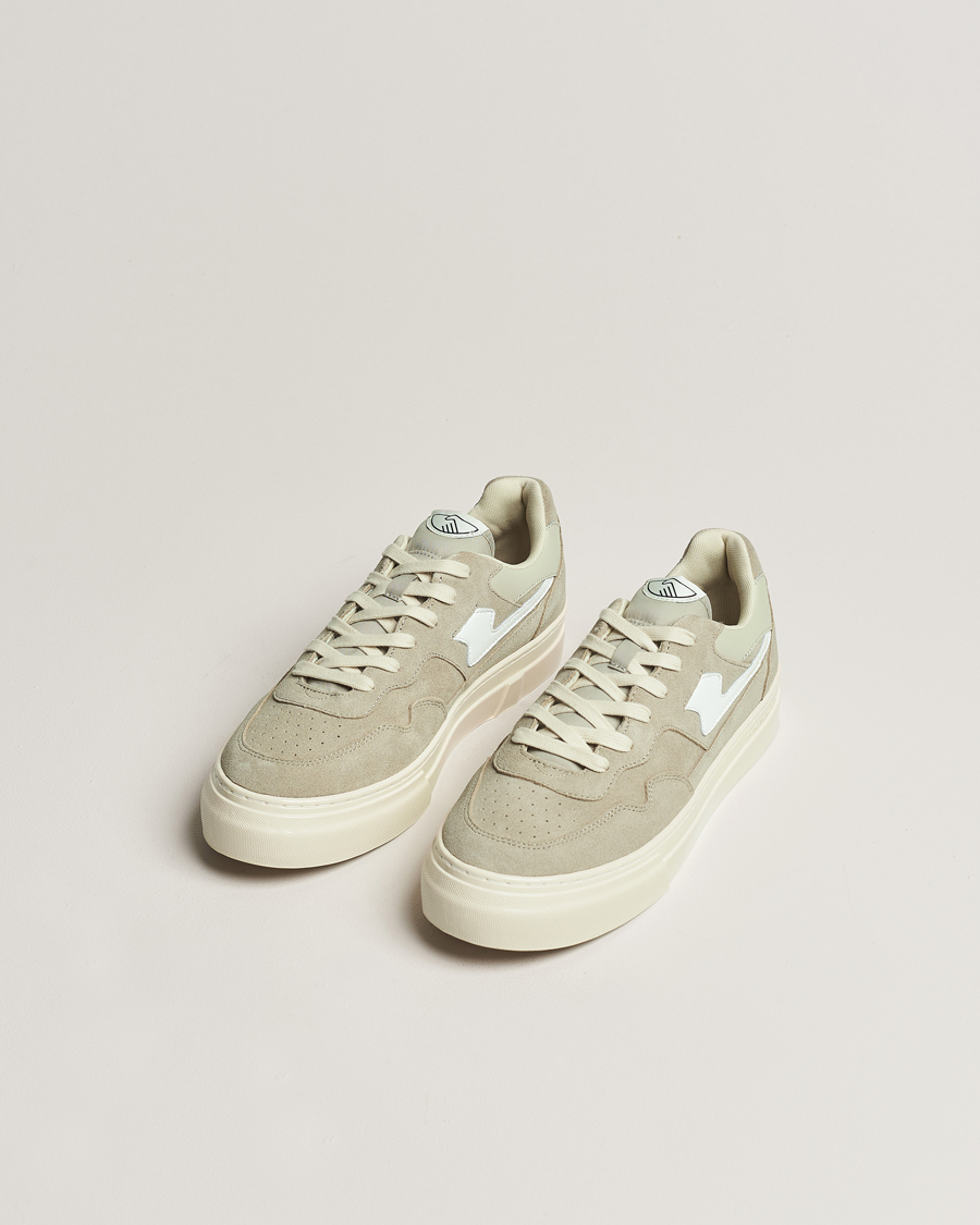 Herren | Stepney Workers Club | Stepney Workers Club | Pearl S-Strike Suede Sneaker Lt Grey/White