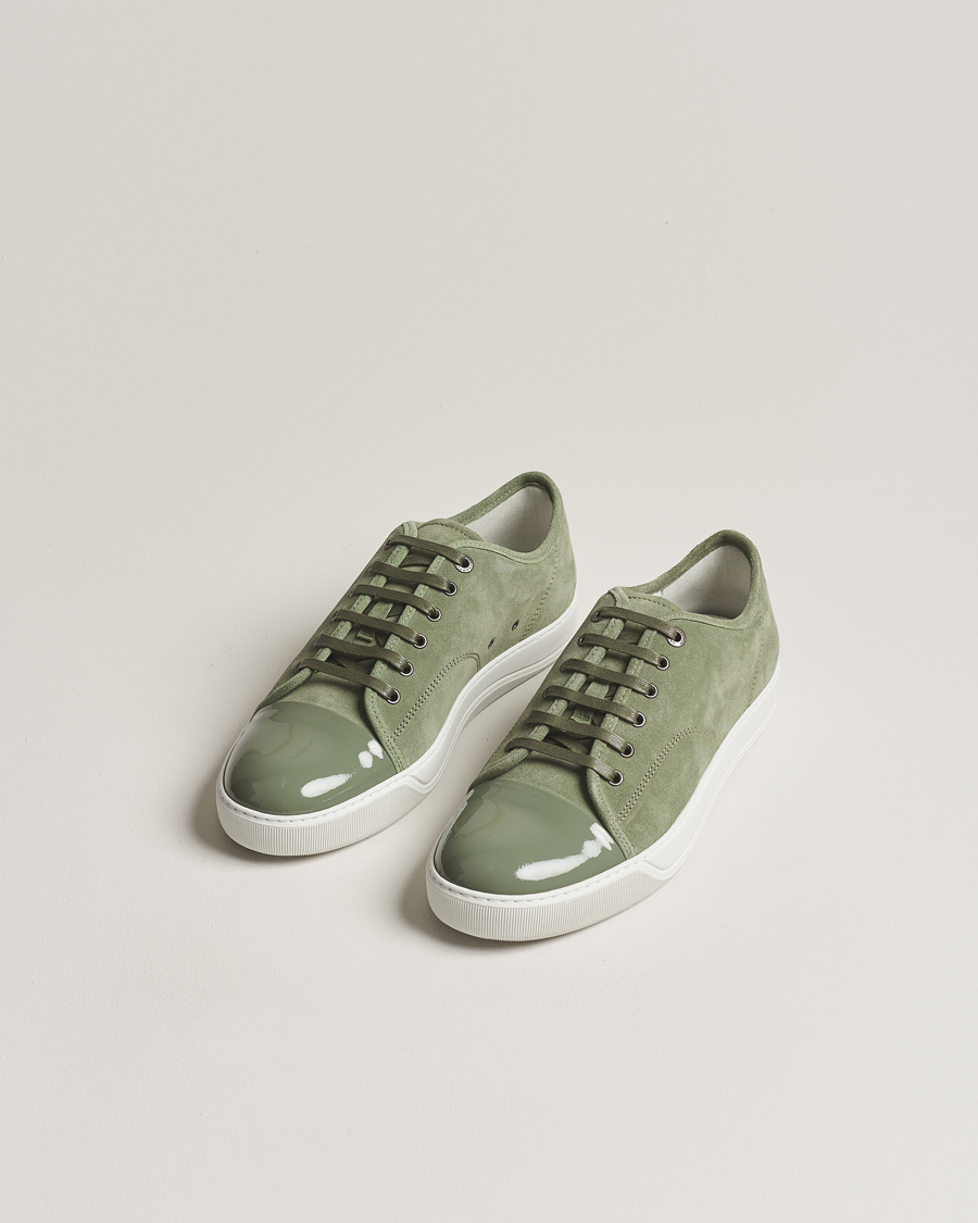 Herren | Sneaker | Lanvin | Patent Cap Toe Sneaker Green