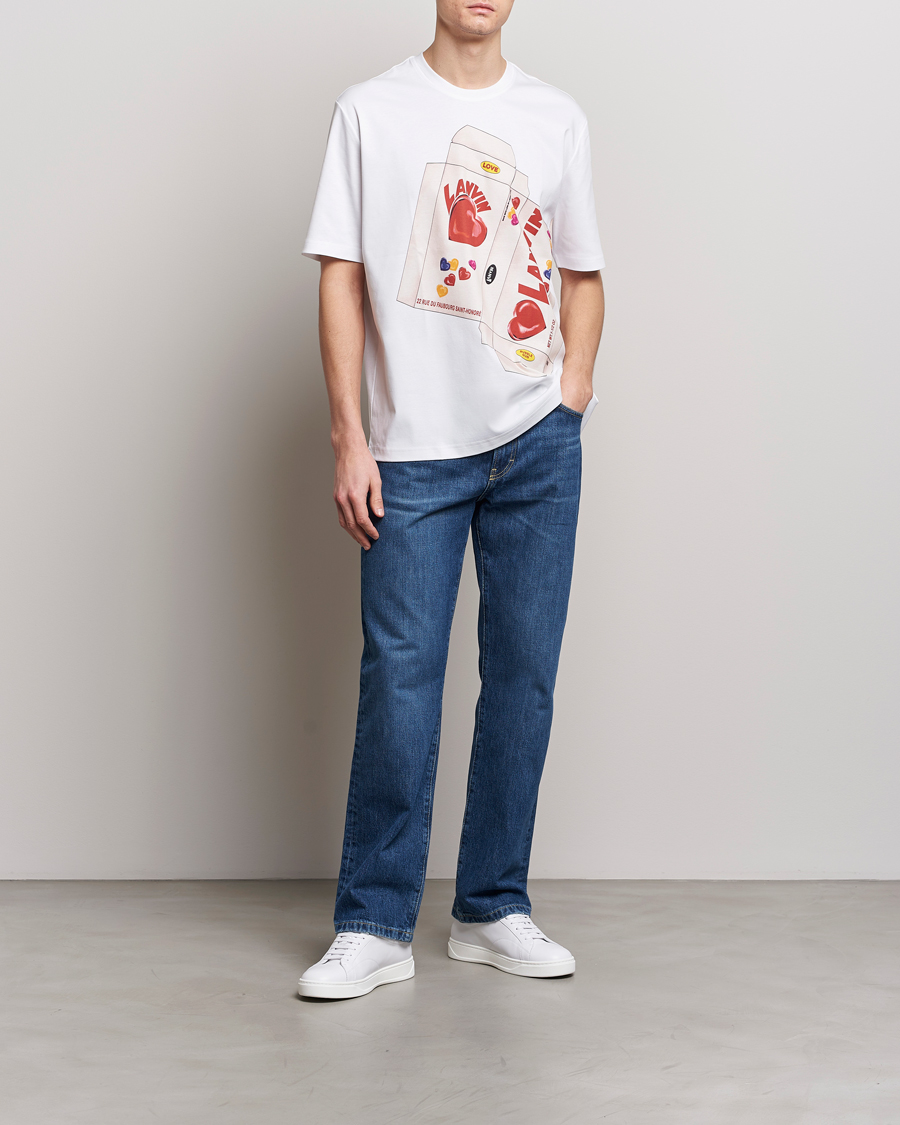 Herren | T-Shirts | Lanvin | Bonbon Printed T-Shirt Optic White