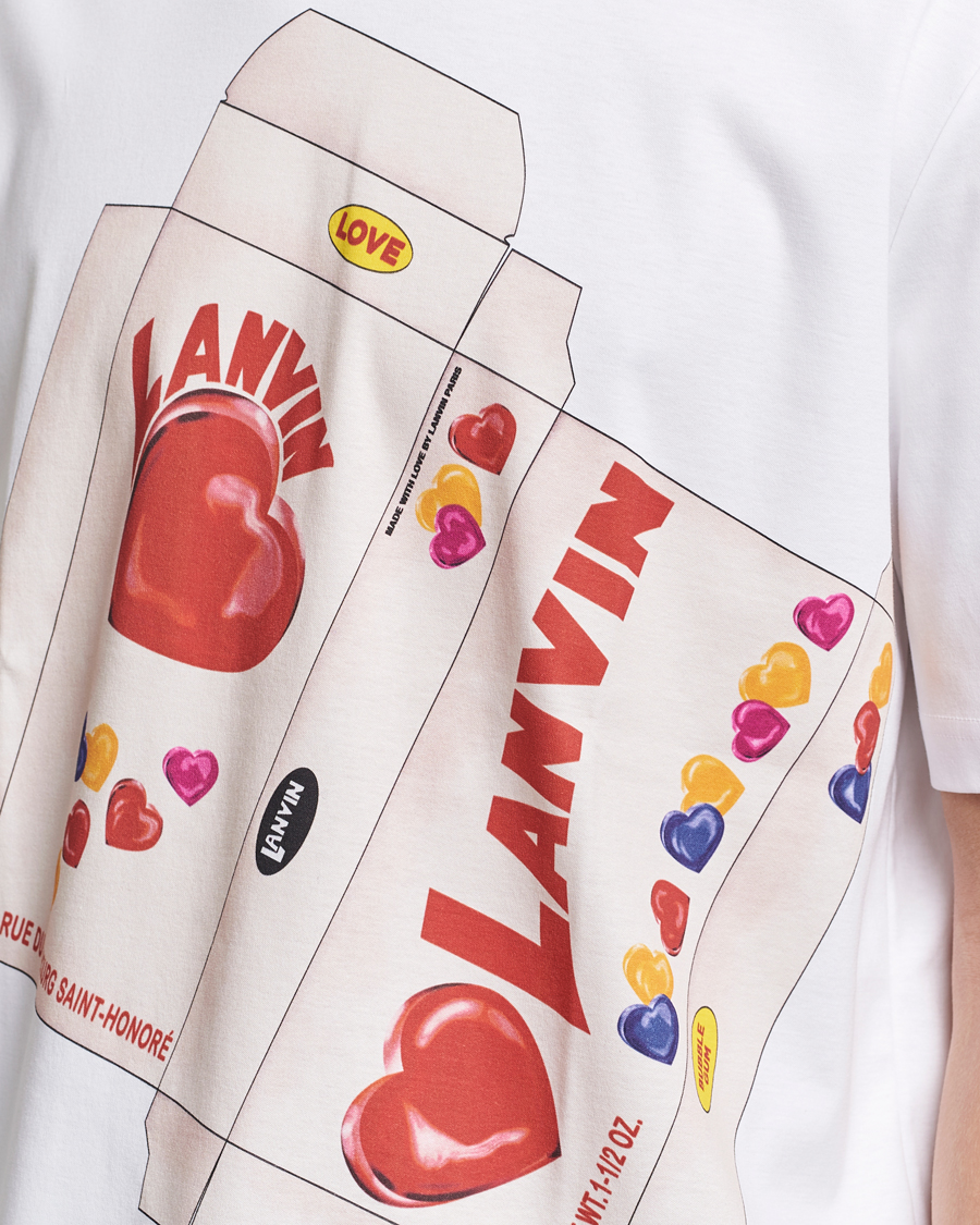 Herren | T-Shirts | Lanvin | Bonbon Printed T-Shirt Optic White