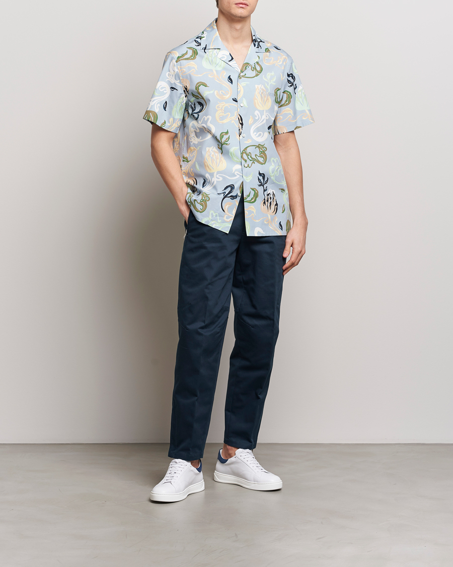 Herren | Hemden | Lanvin | Printed Bowling Shirt Azur