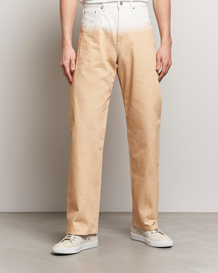 Herren | Lanvin | Lanvin | Degrade Twisted Pants Vanilla