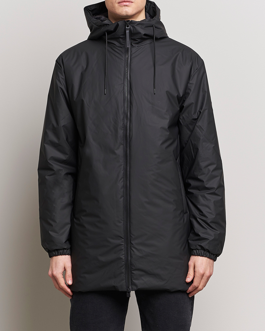 Herr | RAINS | RAINS | Lohja Hooded Car Coat Black