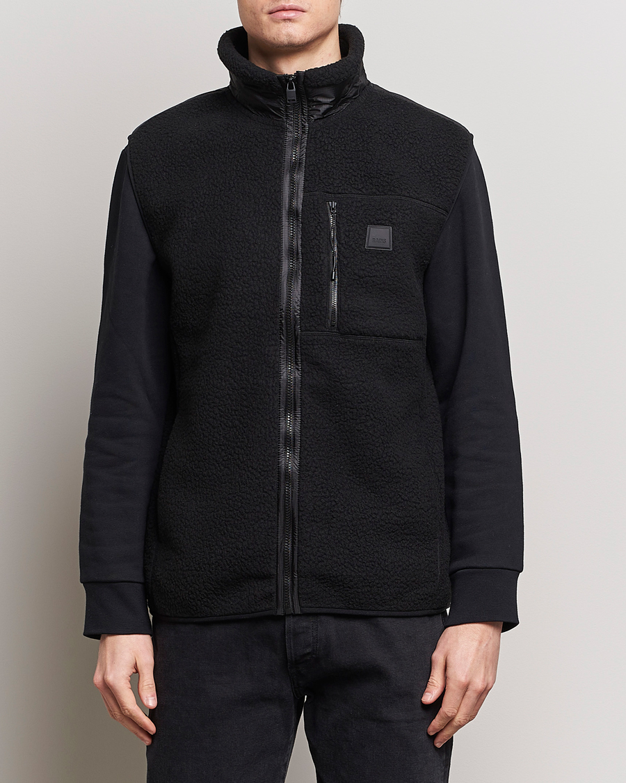 Herren | Pullunder | RAINS | Yermo Fleece Vest Black