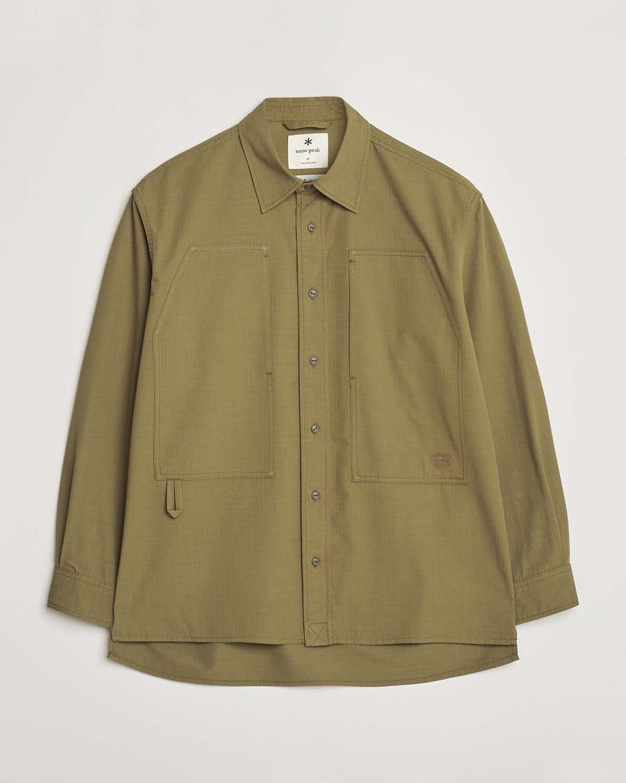 Herren | Hemden | Snow Peak | Takibi Light Ripstop Overshirt Khaki