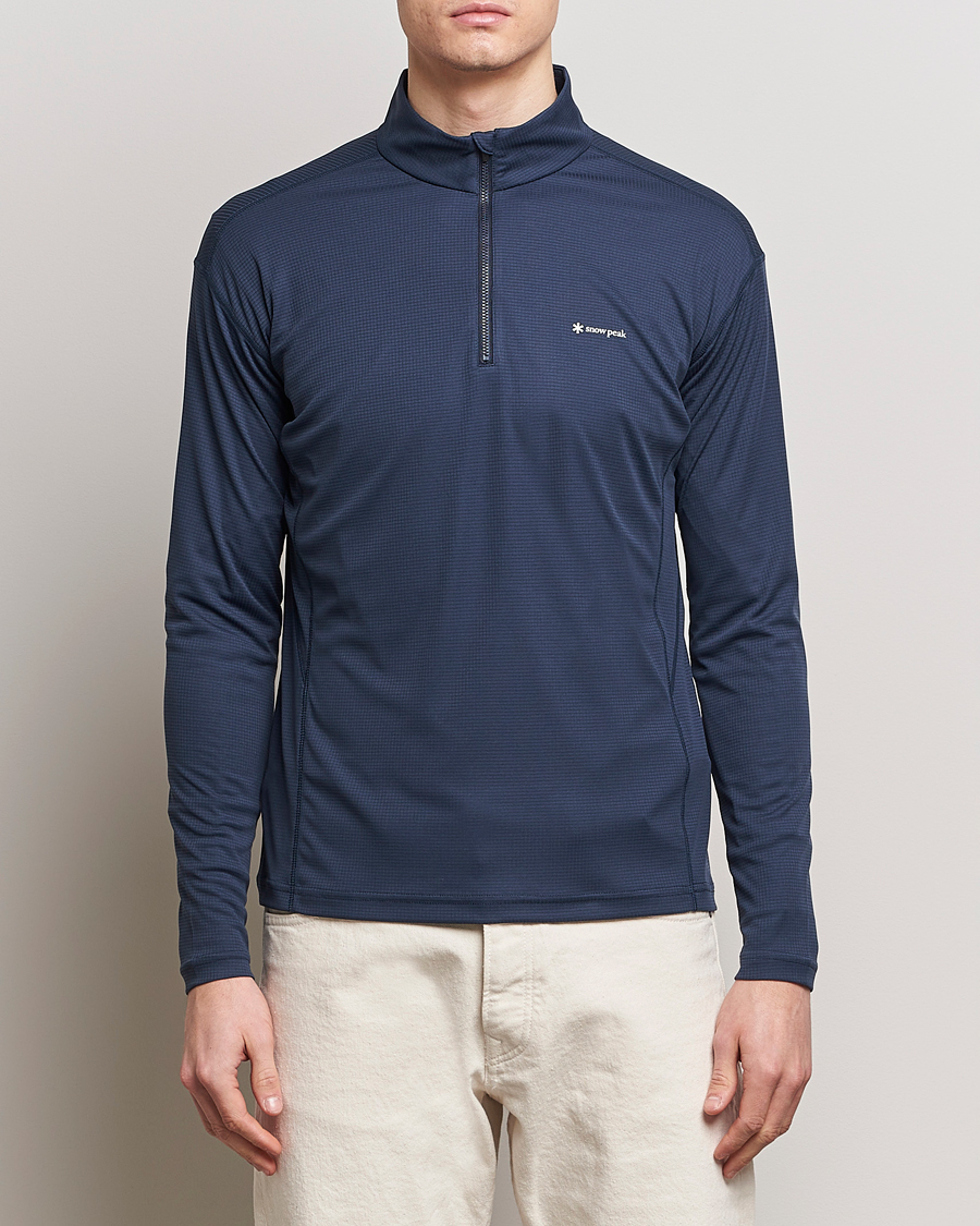 Herren | Snow Peak | Snow Peak | PE Power Dry Half Zip Navy