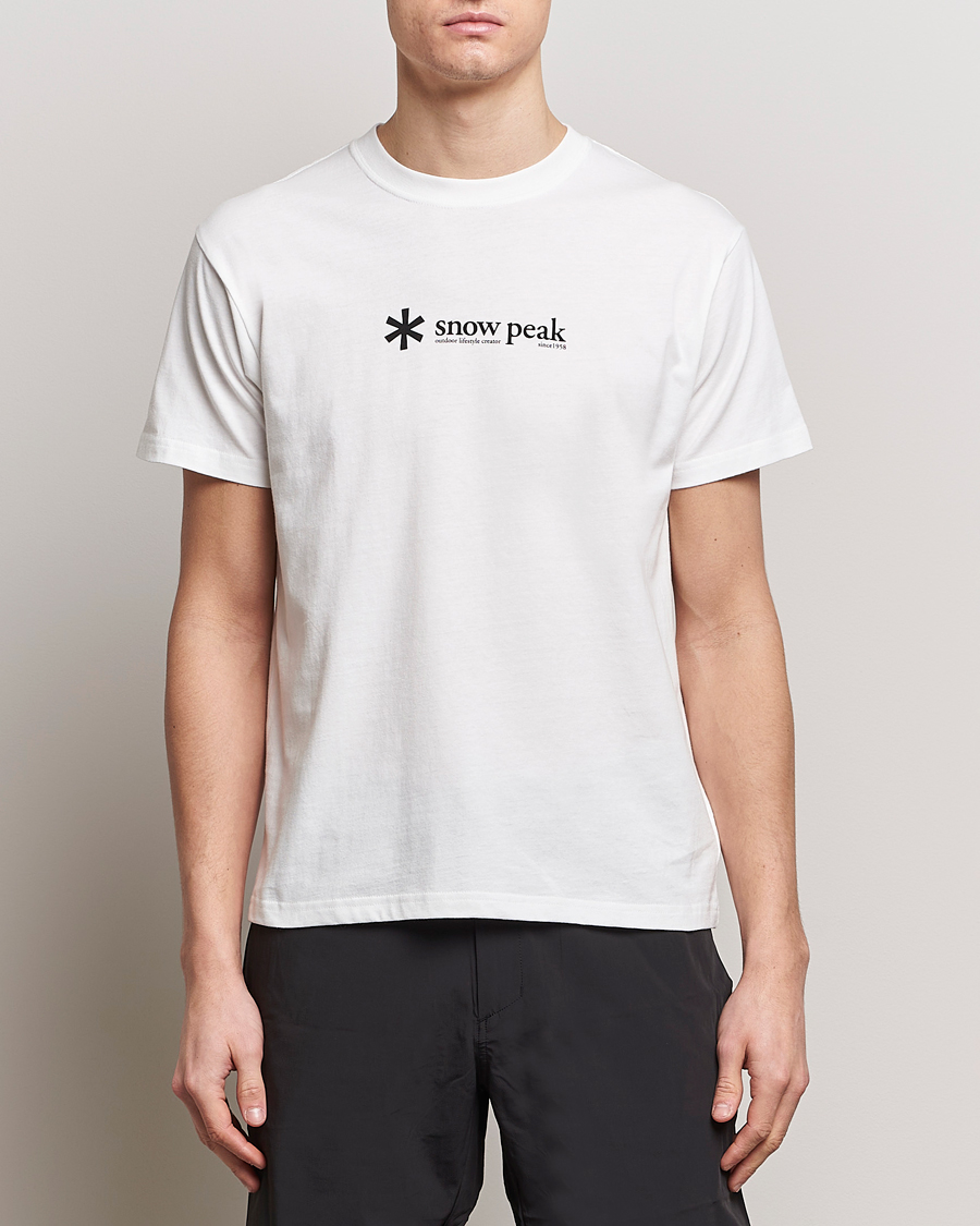 Herren | Treue-Rabatt für Stammkunden | Snow Peak | Soft Cotton Logo T-Shirt White