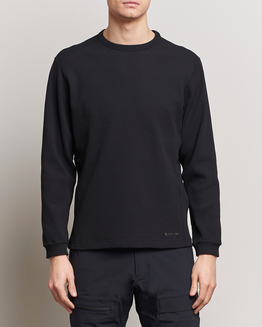 Herren | Active | Snow Peak | Dry Waffle Long Sleeve T-Shirt Black