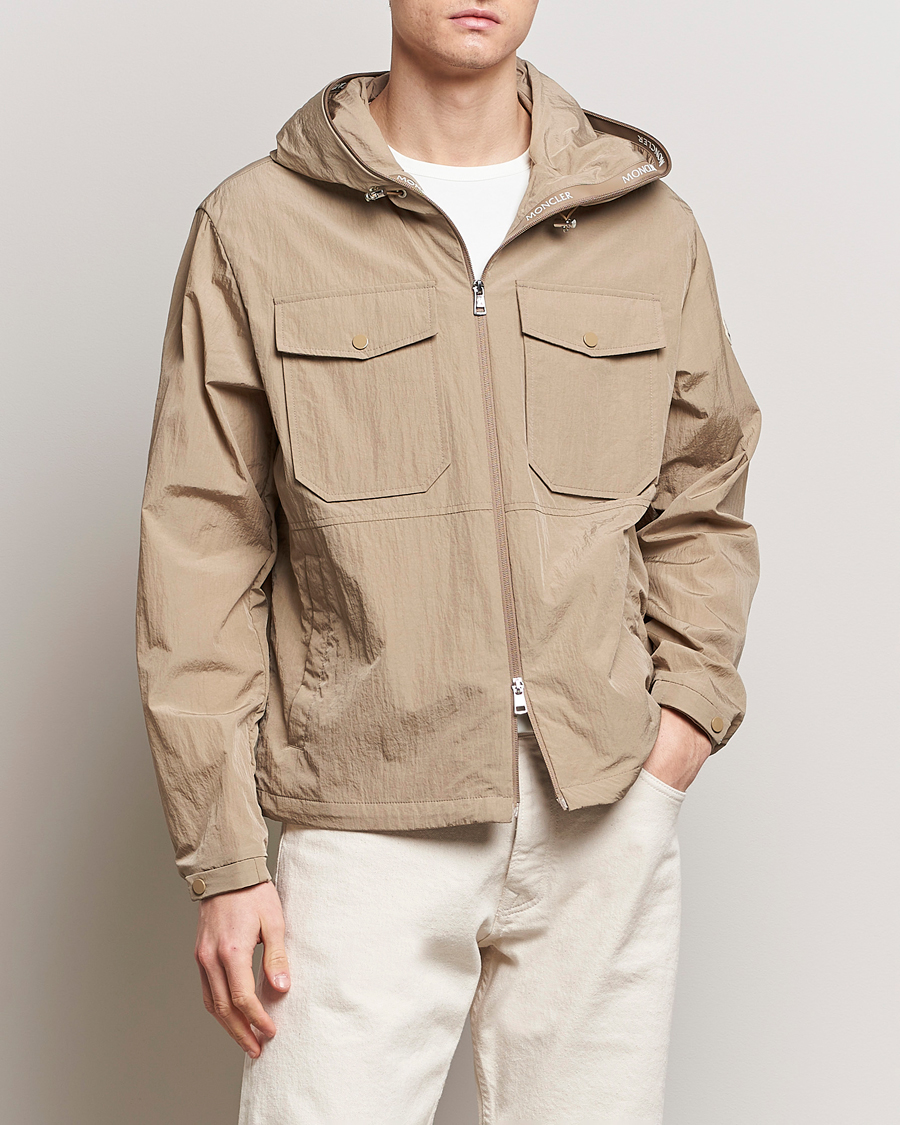 Men |  | Moncler | Plessur Hooded Field Jacket Beige