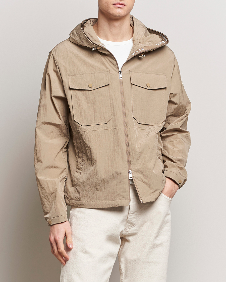 Herren | Frühlingsjacken | Moncler | Plessur Hooded Field Jacket Beige