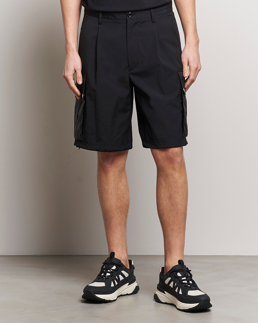 Men |  | Moncler | Cotton Cargo Shorts Black