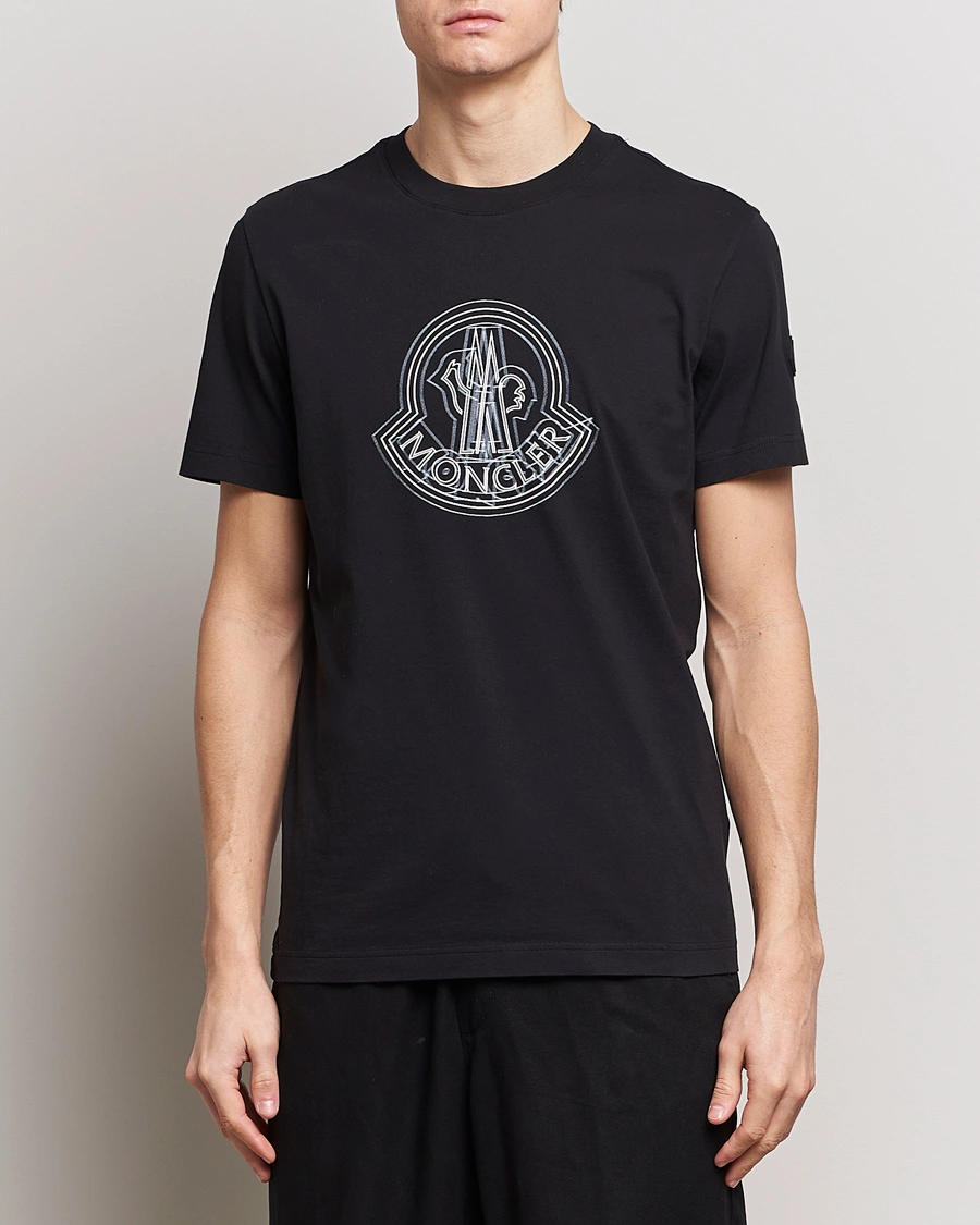 Men |  | Moncler | 3D Logo T-Shirt Black