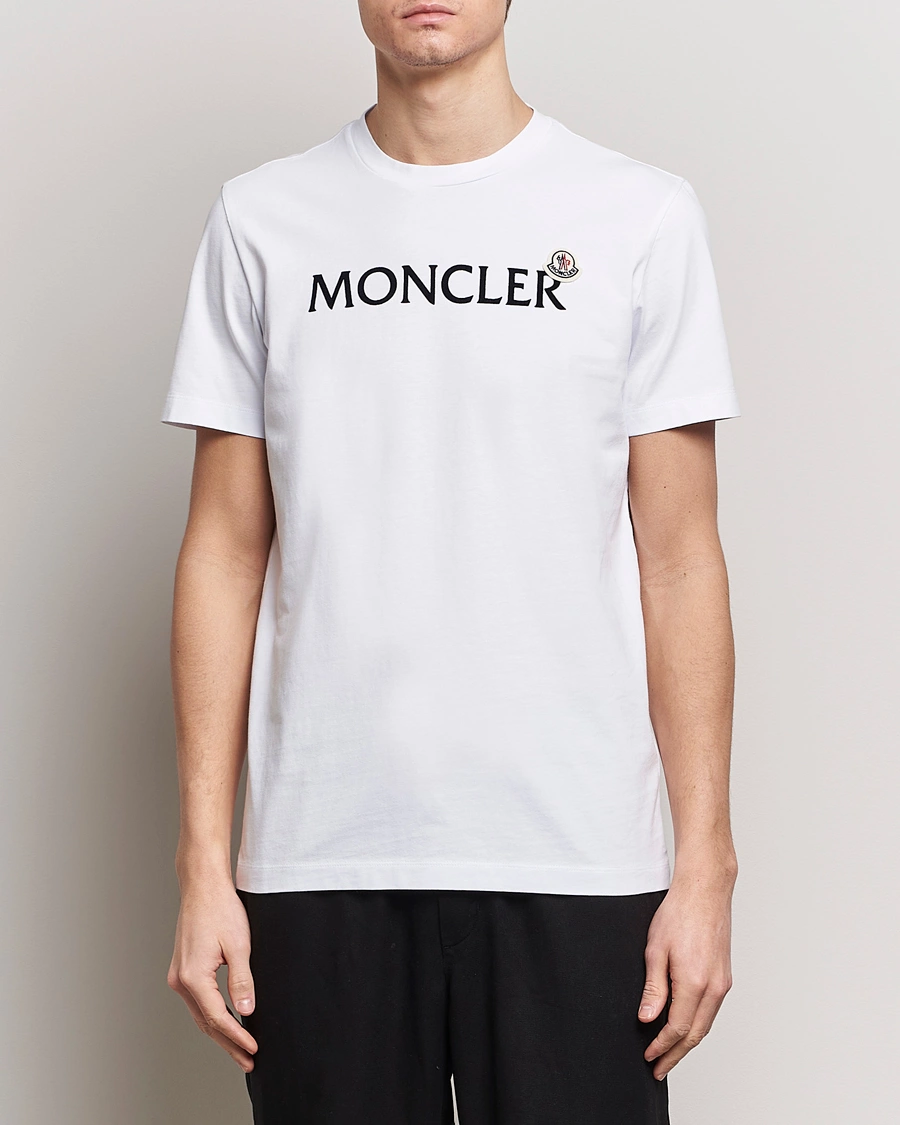 Herren | T-Shirts | Moncler | Lettering Logo T-Shirt White