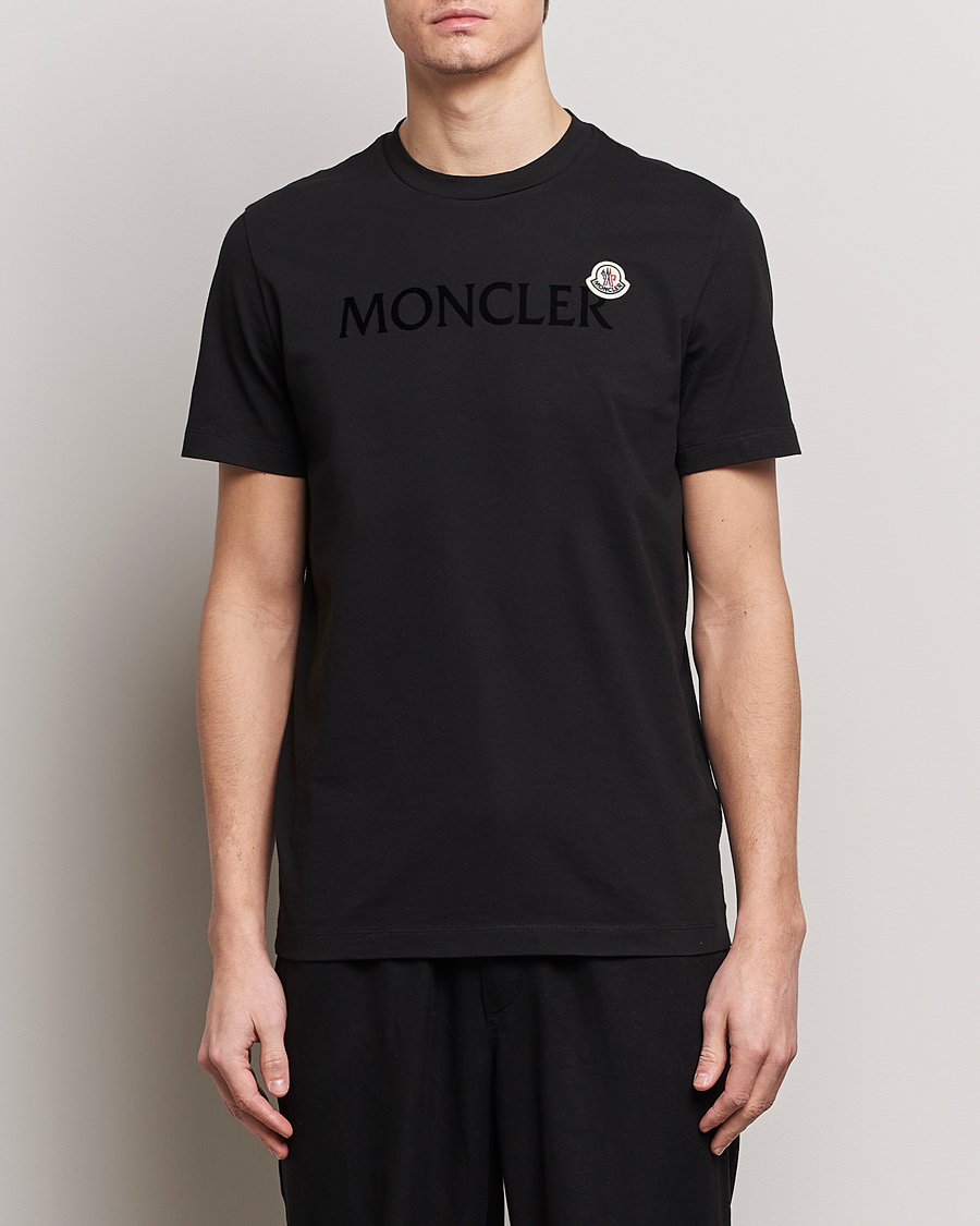 Herren | Kurzarm T-Shirt | Moncler | Lettering Logo T-Shirt Black