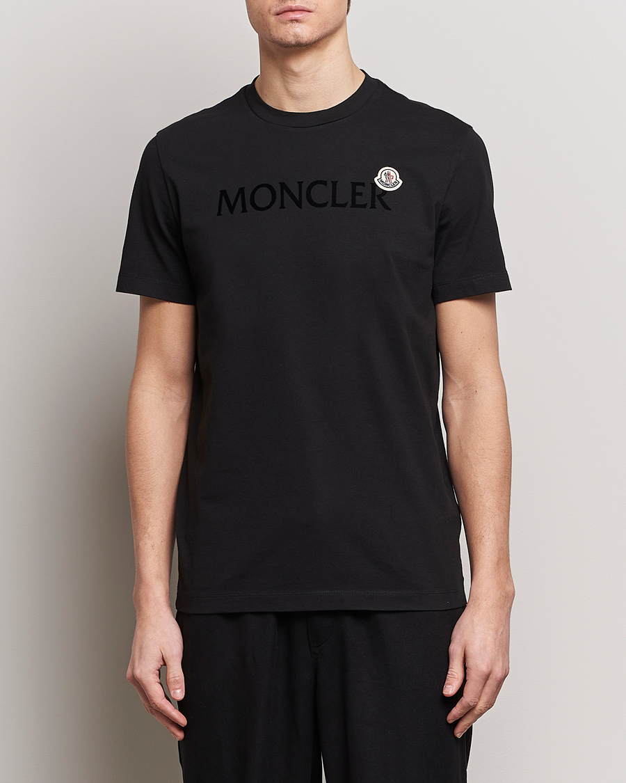 Herren | Moncler | Moncler | Lettering Logo T-Shirt Black