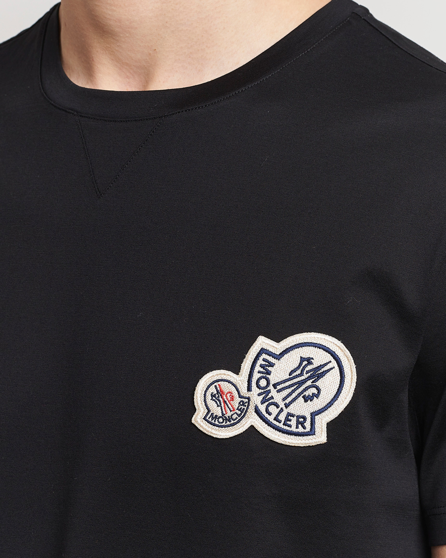 Herren | T-Shirts | Moncler | Double Logo T-Shirt Black
