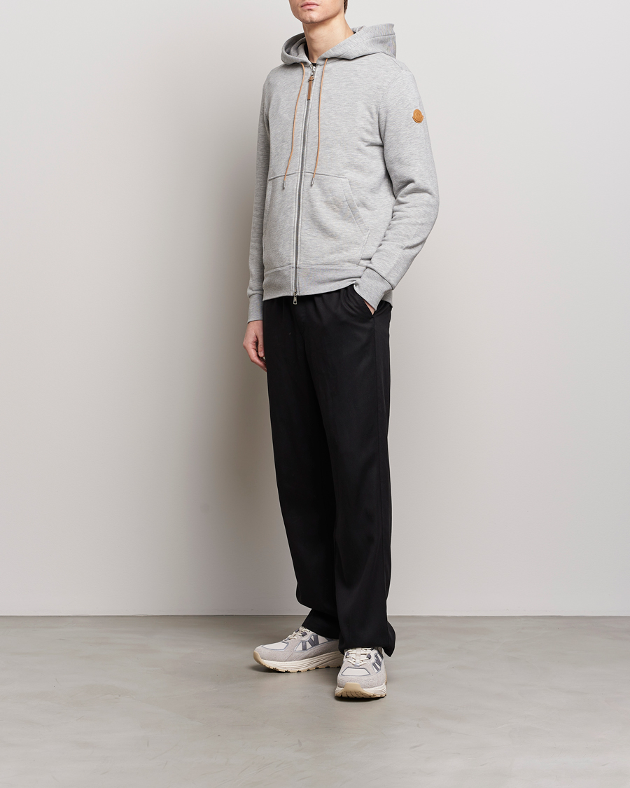 Herren | Pullover | Moncler | Full Zip Hoodie Light Grey