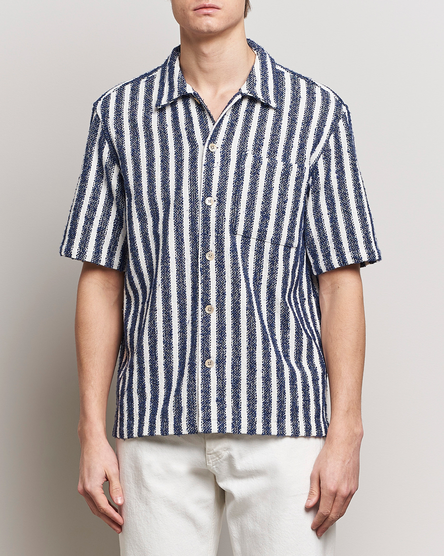 Herren | Skandinavische spezialisten | Sunflower | Spacey Shirt Navy Stripe