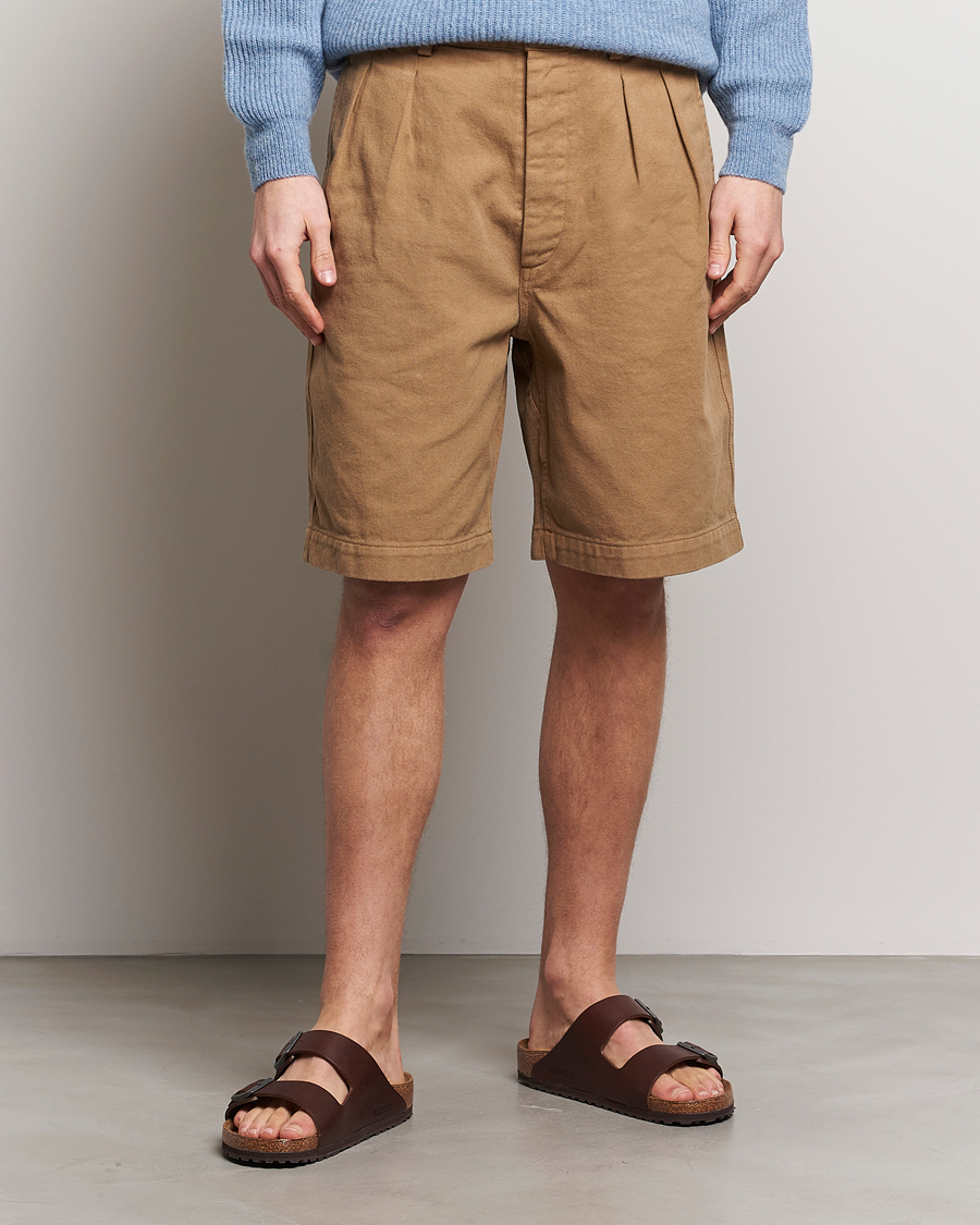 Herr | Shorts | Sunflower | Pleated Shorts Khaki