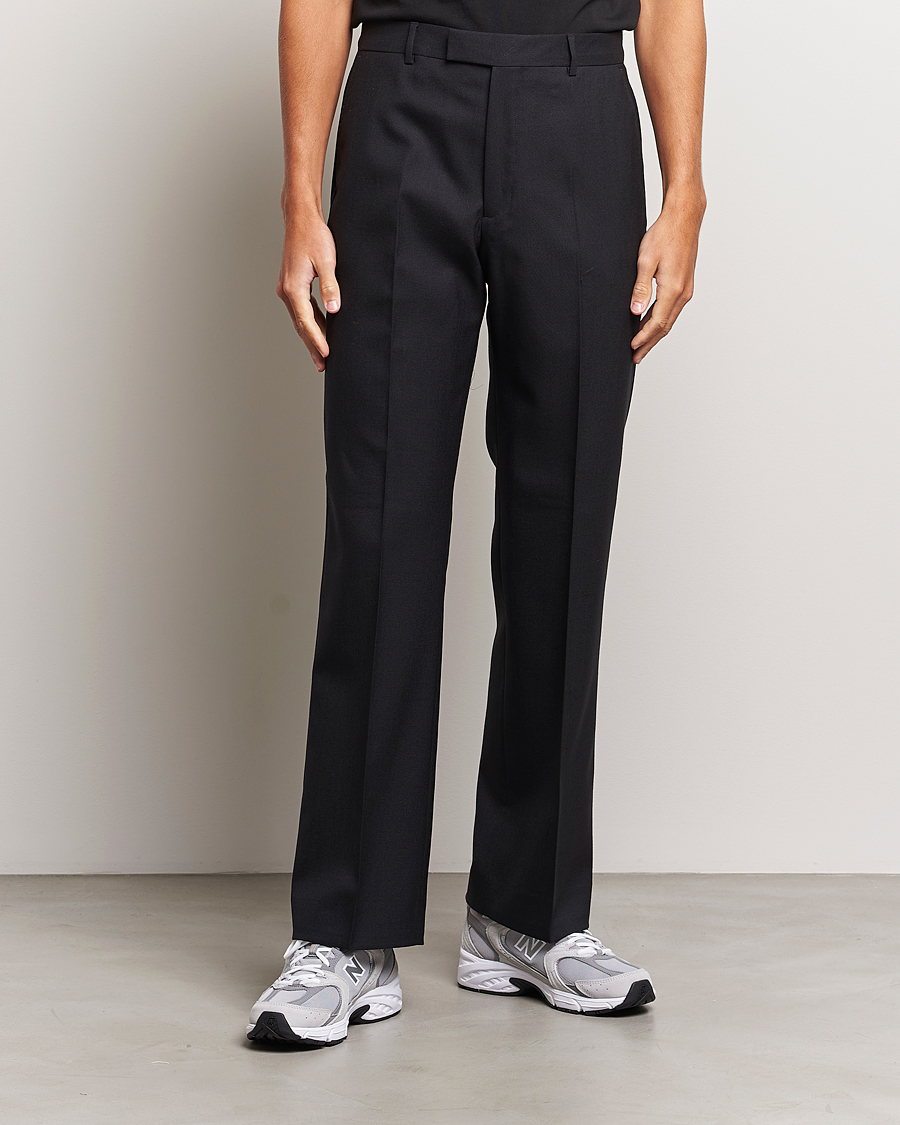 Men |  | Sunflower | Straight Wool Trousers Black