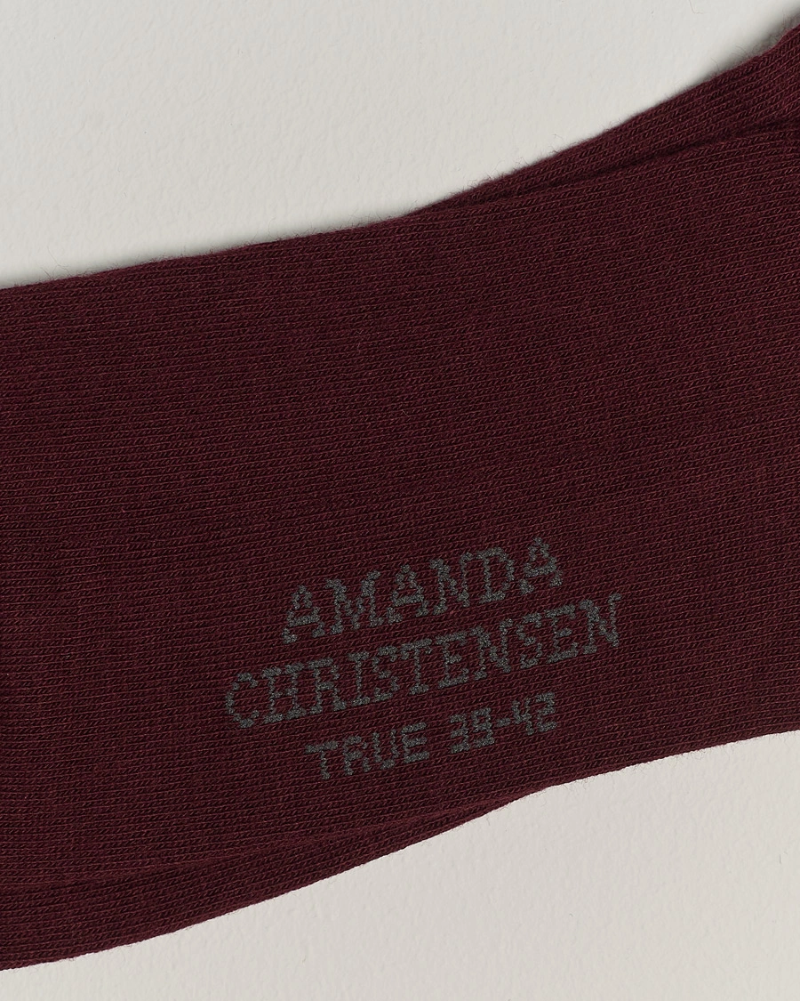 Herr | Kläder | Amanda Christensen | 3-Pack True Cotton Socks Bordeaux