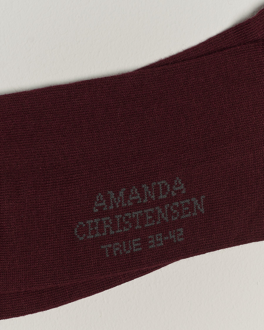 Herren | Business & Beyond | Amanda Christensen | 3-Pack True Cotton Socks Bordeaux